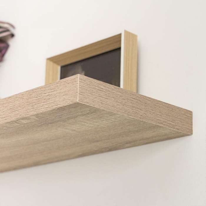 Polita suspendata MDF, Stejar Sonoma, 60x23.5x3.8 cm [2]