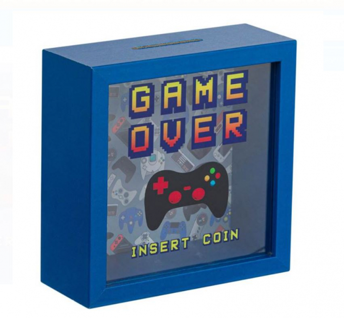 Pusculita din lemn Game over, 15.5x6x15.5cm [2]