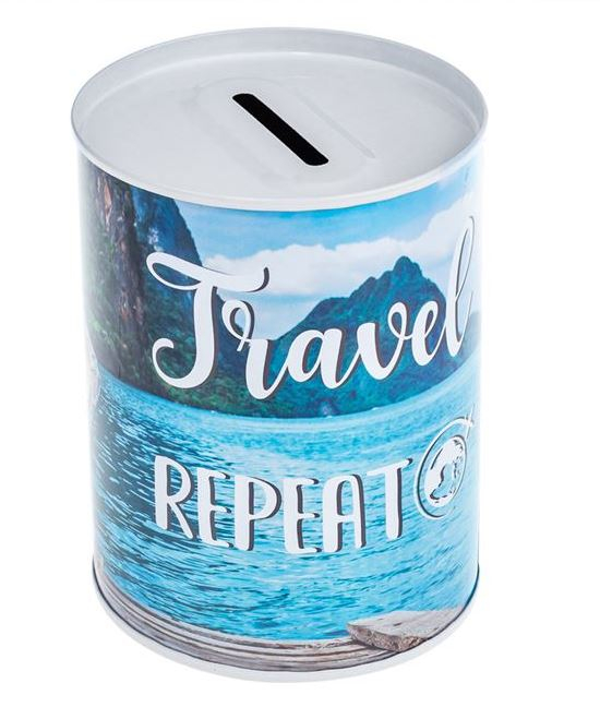 Pusculita metalica, Work Save Travel Repeat, Ø7.5x10.5 cm [2]