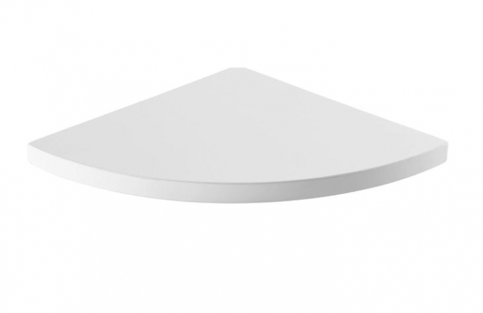 Raft de colt cu suport fixare ascuns, MDF Alb, 25x25 cm [2]