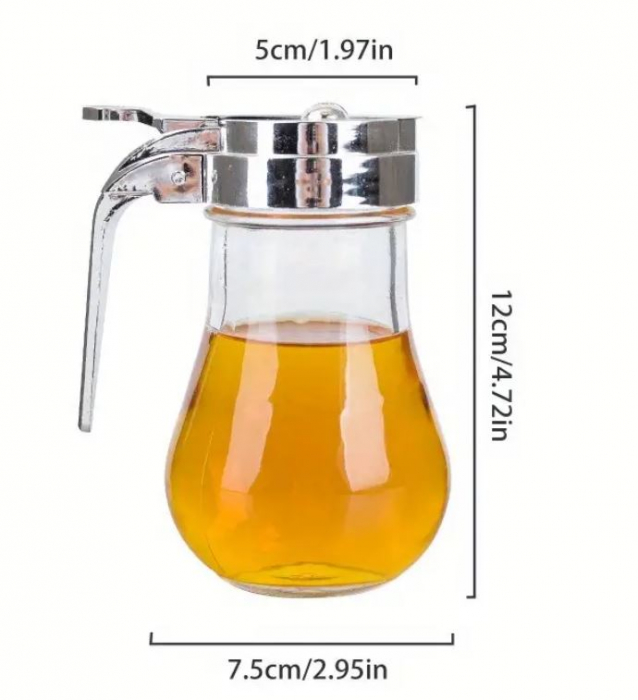 Recipient pentru miere, din sticla, 180 ml [2]