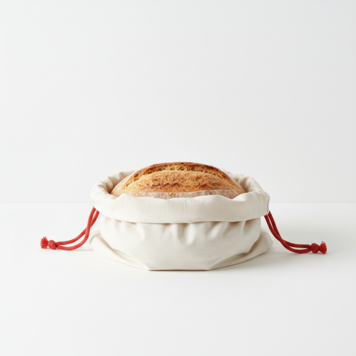 Saculet din bumbac, pentru paine, legume si seminte, 3.3 Litri [3]