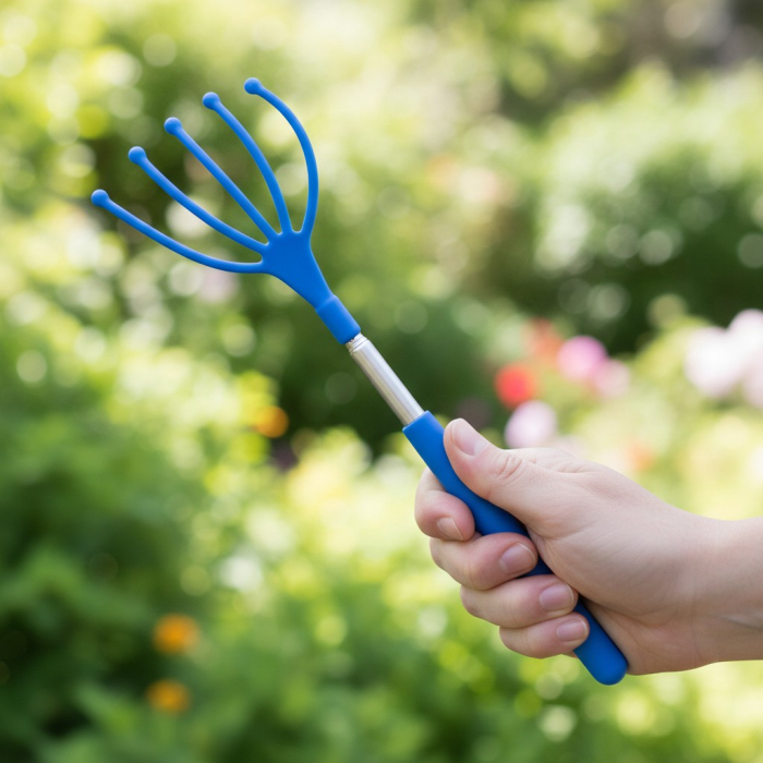 Scarpinator pentru spate, extensibil, albastru, 25-62 cm [2]