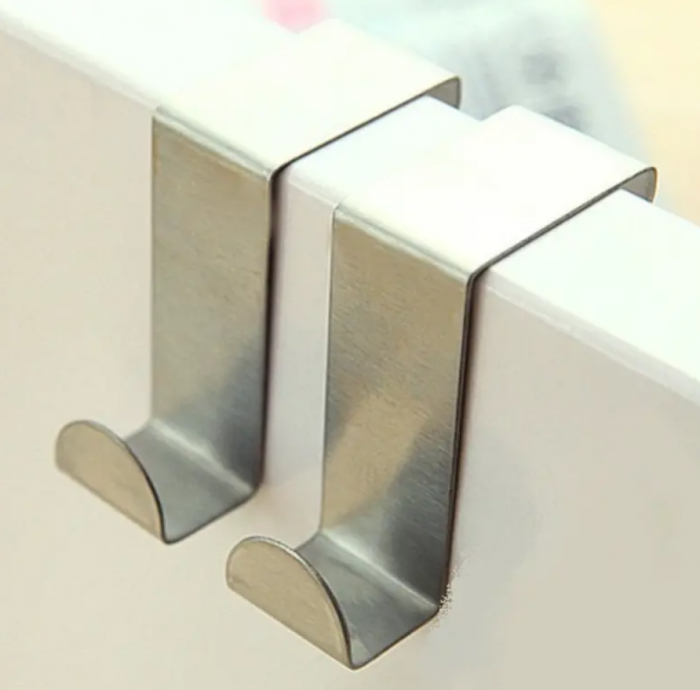 Set 2 carlige inox, prindere pe usa [2]