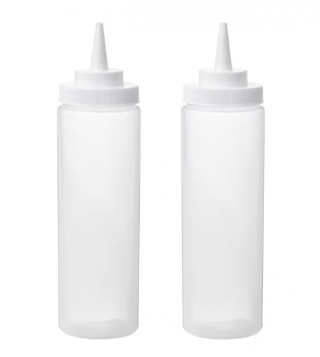 Set 2 dozatoare universale, plastic, transparent, 330 ml [3]