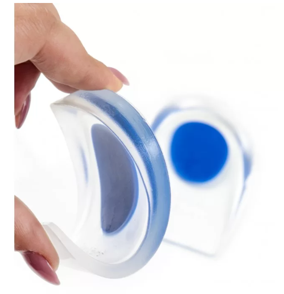 Set 2 talonete cu gel pentru calcai, din silicon, albastru, 11x7 cm [4]