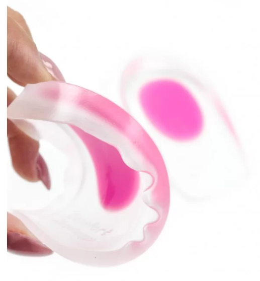 Set 2 talonete cu gel pentru calcai, din silicon, roz, 11x7 cm [2]