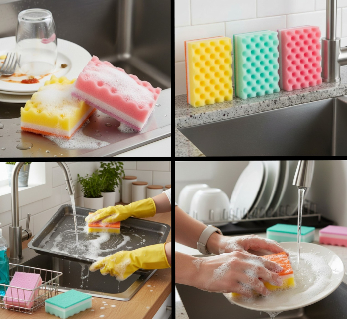 Set 3 bureti de bucatarie, multicolor, doua fete, 10x7x3.5 cm [2]