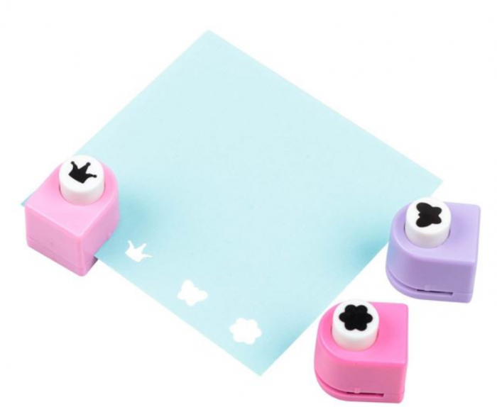 Set 3 mini perforatoare, pentru creatie artistica, coroana, fluture si floare [2]