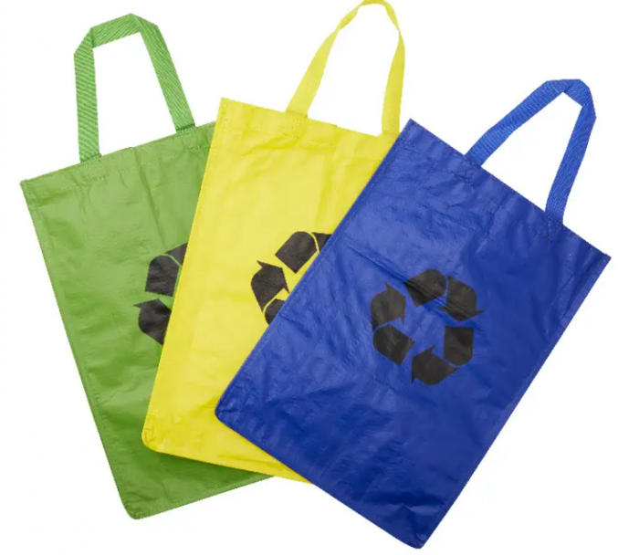 Set 3 saci reutilizabili tip sacosa, pentru reciclarea gunoiului menajer, 30x30x44 cm [2]