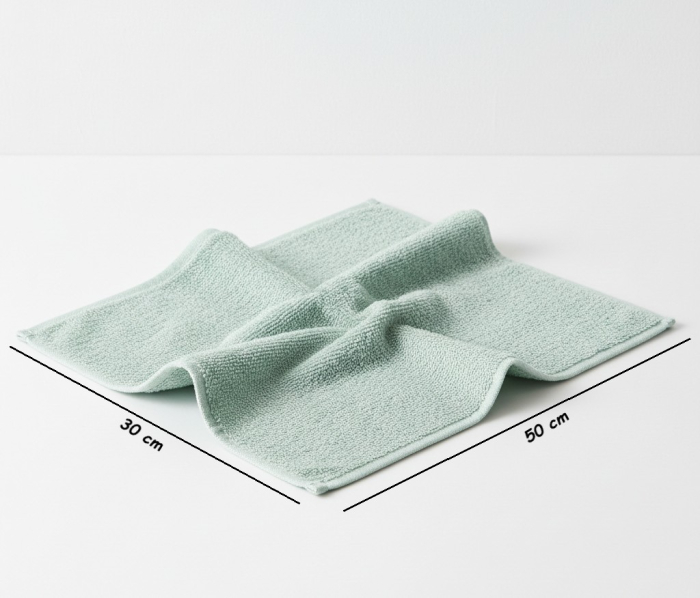 Set 4 buc prosop moale, bumbac 100%, marime medie, 50x30 cm, verde menta, pentru fata, maini sau par [2]