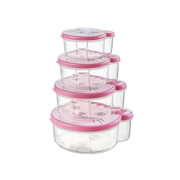 Set 4 caserole pentru alimente, model pisica [2]