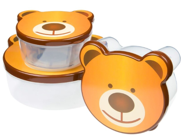 Set 4 caserole pentru alimente, model ursulet [3]