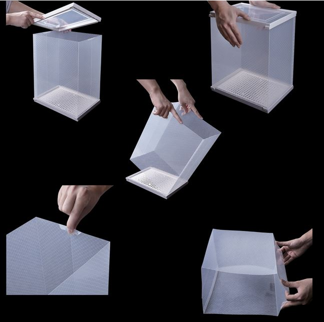 Set 4 cutii depozitare Incaltaminte, cu fereastra, plastic transparent, 33.4x23x14.5 cm [5]