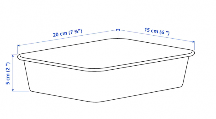 Set 4 organizatoare din plastic, 20x15x5 cm [3]