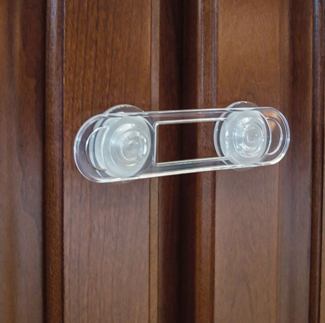 Set 4 sigurante pentru usi dulap si sertare, 12x3 cm [5]