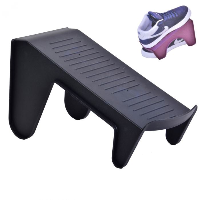 Set 5 organizatoare incaltaminte din plastic, SG , 25x10x14 cm , negru [2]