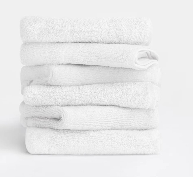 Set 6 buc prosop alb, 100% bumbac, 50x30 cm, utilizare universala [2]