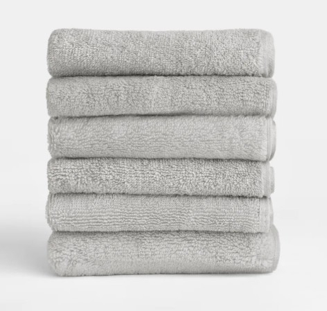Set 6 buc prosop gri, 100% bumbac, 50x30 cm, utilizare universala [1]