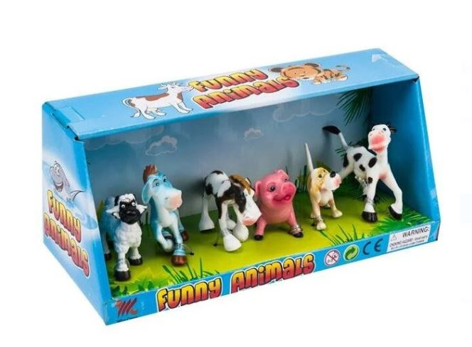 Set 6 figurine de jucarie, model animale ferma, 3 ani + [2]