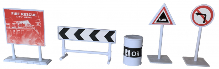 Set 6 vehicule metalice pompieri cu accesorii [2]