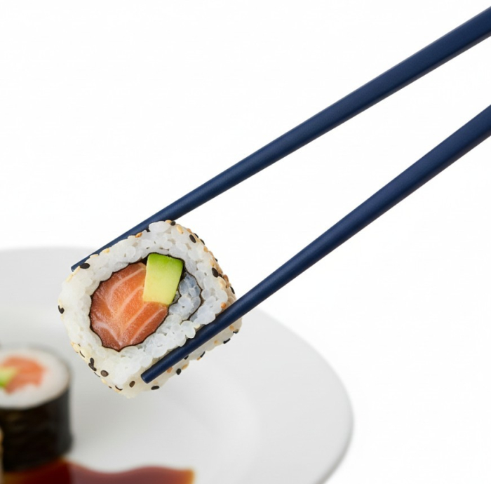 Set 8 betisoare chinezesti, chopsticks, din bambus, colorate, 23 cm [2]