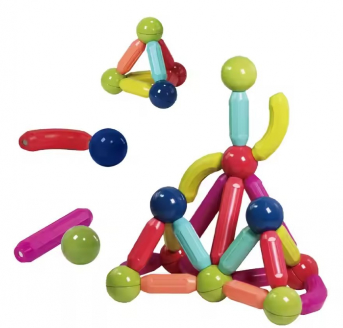 Set constructie interactiv, piese magnetice, 36 buc, 3 ani + [7]