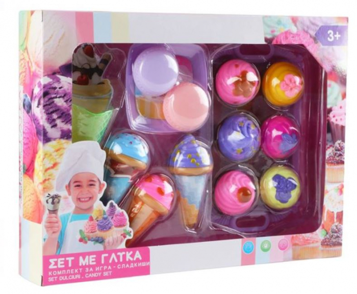Set dulciuri din plastic, 14 piese, 3 ani + [2]
