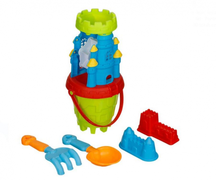 Set plaja, moara de apa castel, 5 piese [1]