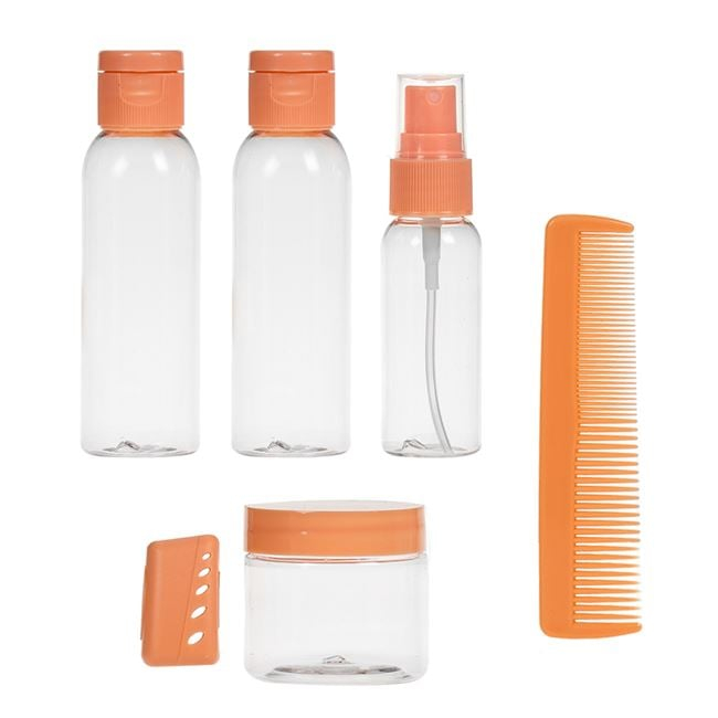Set recipiente calatorie pentru cosmetice cu portfard, 6 bucati [2]