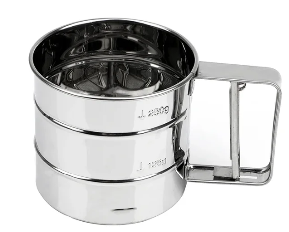Sita faina din inox, cu mecanism de pudrare, 250 g [3]
