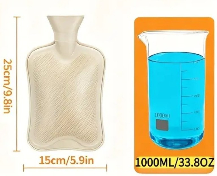 Perna pentru apa calda, din cauciuc, capacitate 1 Litru, 25x15 cm [2]