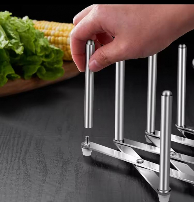 Suport pentru capace, tocatoare bucatarie reglabil din inox [2]