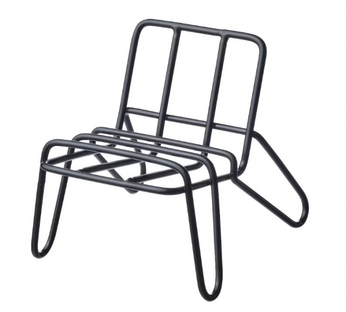 Suport telefon mobil, din otel, negru, 12x10x10 cm [2]