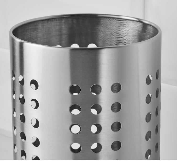 Suport ustensile bucatarie din inox, 18x12 cm [3]