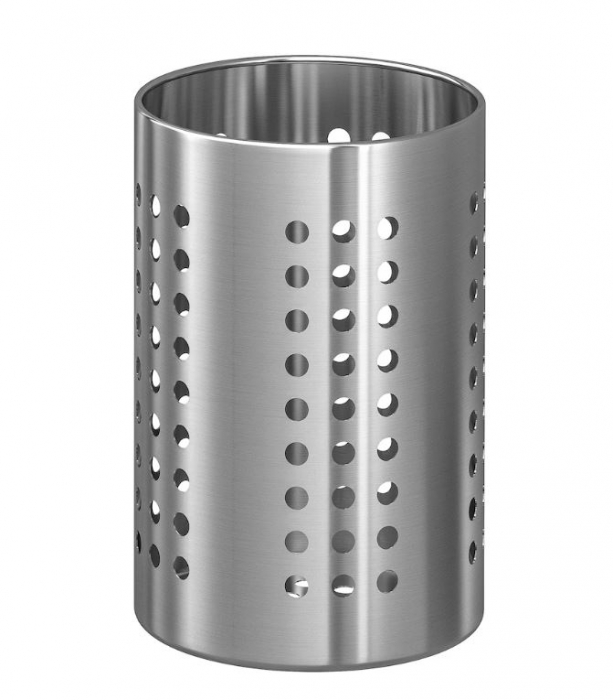 Suport ustensile bucatarie din inox, 18x12 cm [2]