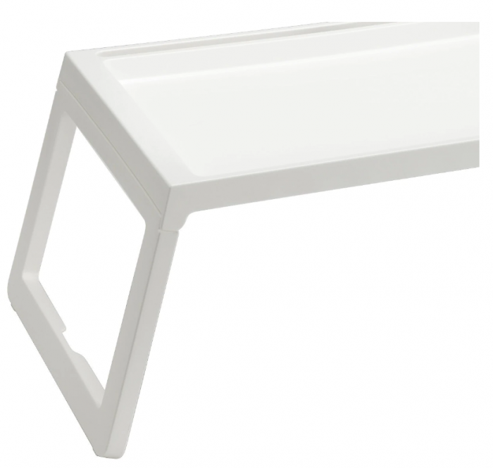 Masuta alba, pliabila, pentru laptop sau servire mic-dejun, 56x36x26 cm [2]