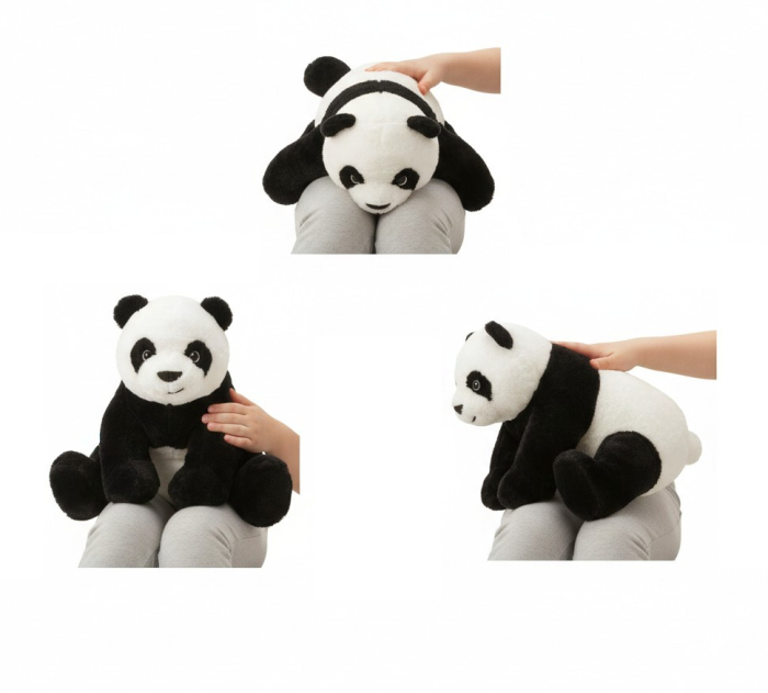 Ursulet panda de plus, moale si catifelat, 30 cm [2]