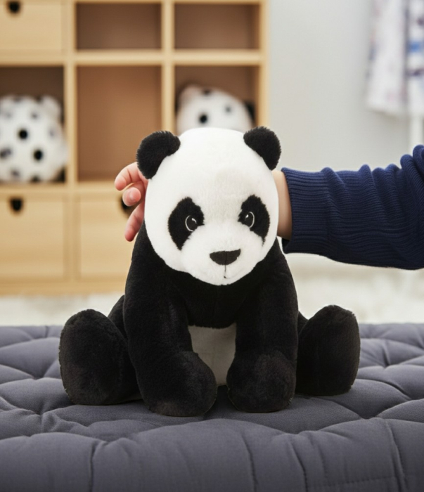 Ursulet panda de plus, moale si catifelat, 30 cm [3]