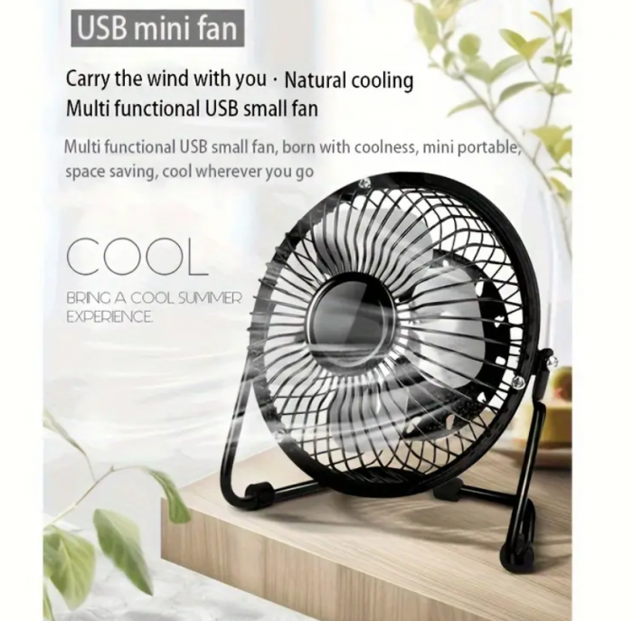 Ventilator de masa, metalic cu USB [4]