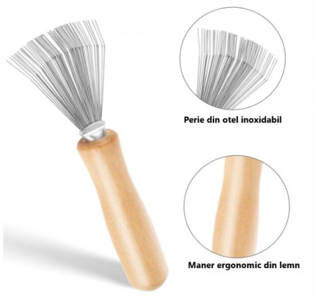 Ingrijire personala - Accesoriu de curatat peria de par, 11 cm