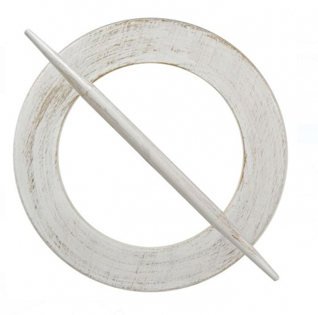 Covoare si perdele - Agrafa strangere perdea, lemn, aspect vintage, 14 cm
