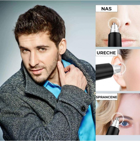 Aparat pentru tuns parul din nas si urechi - trimmer pentru nas si urechi [4]