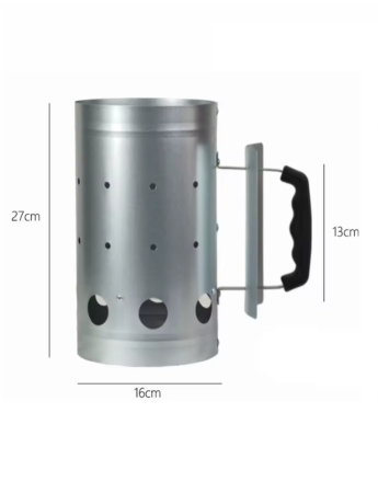 Aprinzator carbune, fier galvanizat, 16x27 cm [2]
