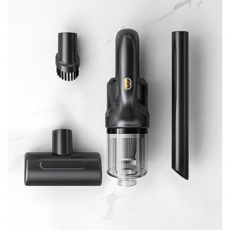 Aspirator Portabil fara Fir, Incarcare USB, Pentru Casa si Masina, Autonomie 45 min, Negru [4]