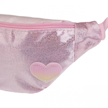 Borseta pentru copii cu sclipici, roz, 22x5x10cm [1]