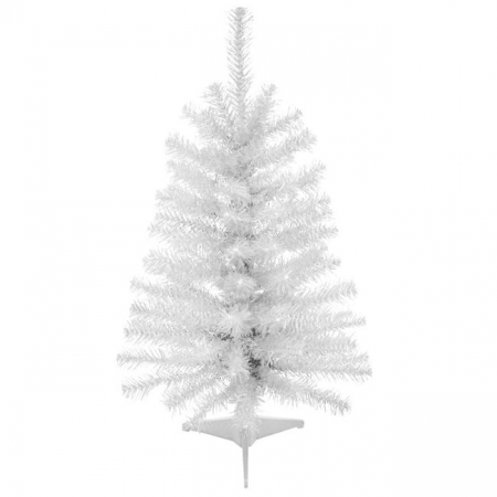 Toate produsele - Brad de Craciun artificial alb cu 90 de ramuri - 60cm