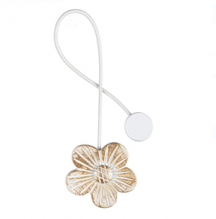 Covoare si perdele - Brosa pentru perdea, cu magnet, tip floare, 30 cm