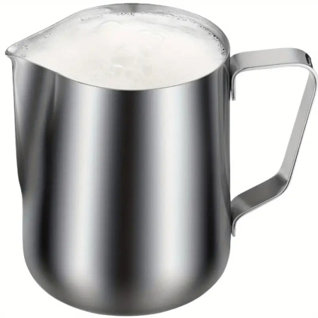 Cana pentru spumarea laptelui, Inox, gradatie 300 ml, capacitate 350 ml, 7.5x9 cm [1]