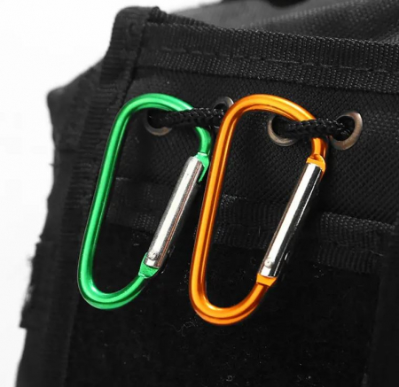 Carlige metalice carabinier, colorate, 4.7x2.5 cm, 10 buc [3]